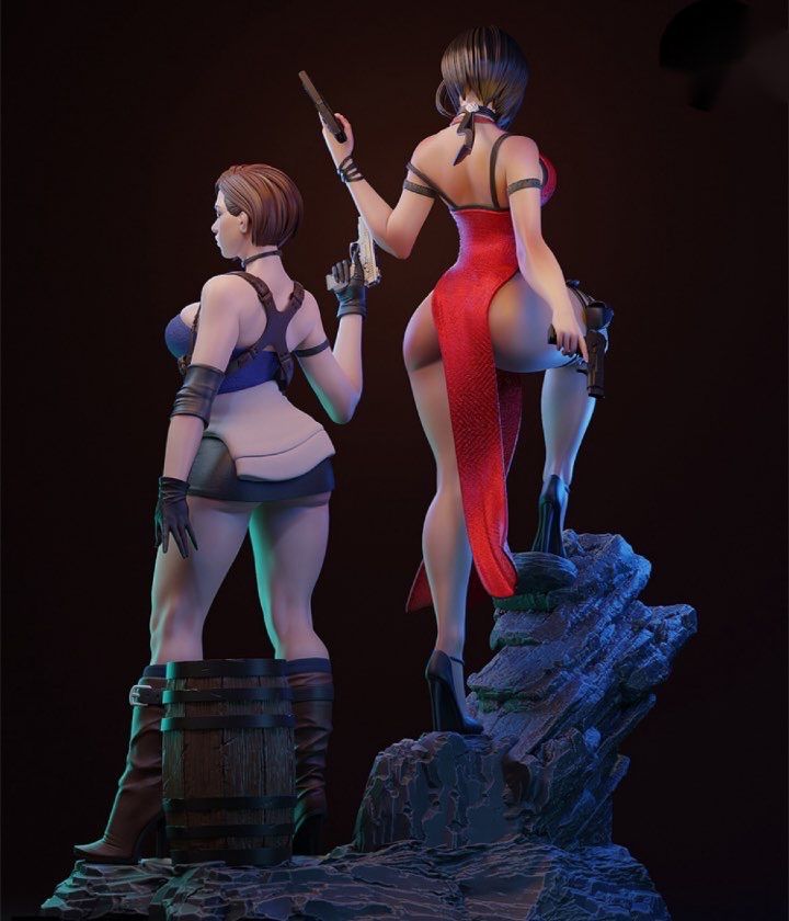 エイダ　フィギュア　ガレージキット　未塗装未組立　エイダのみ(ジルは別売り) Amazon | 1/8 1/6 1/4 ガレージキット フィギュア 未塗装 エイダ