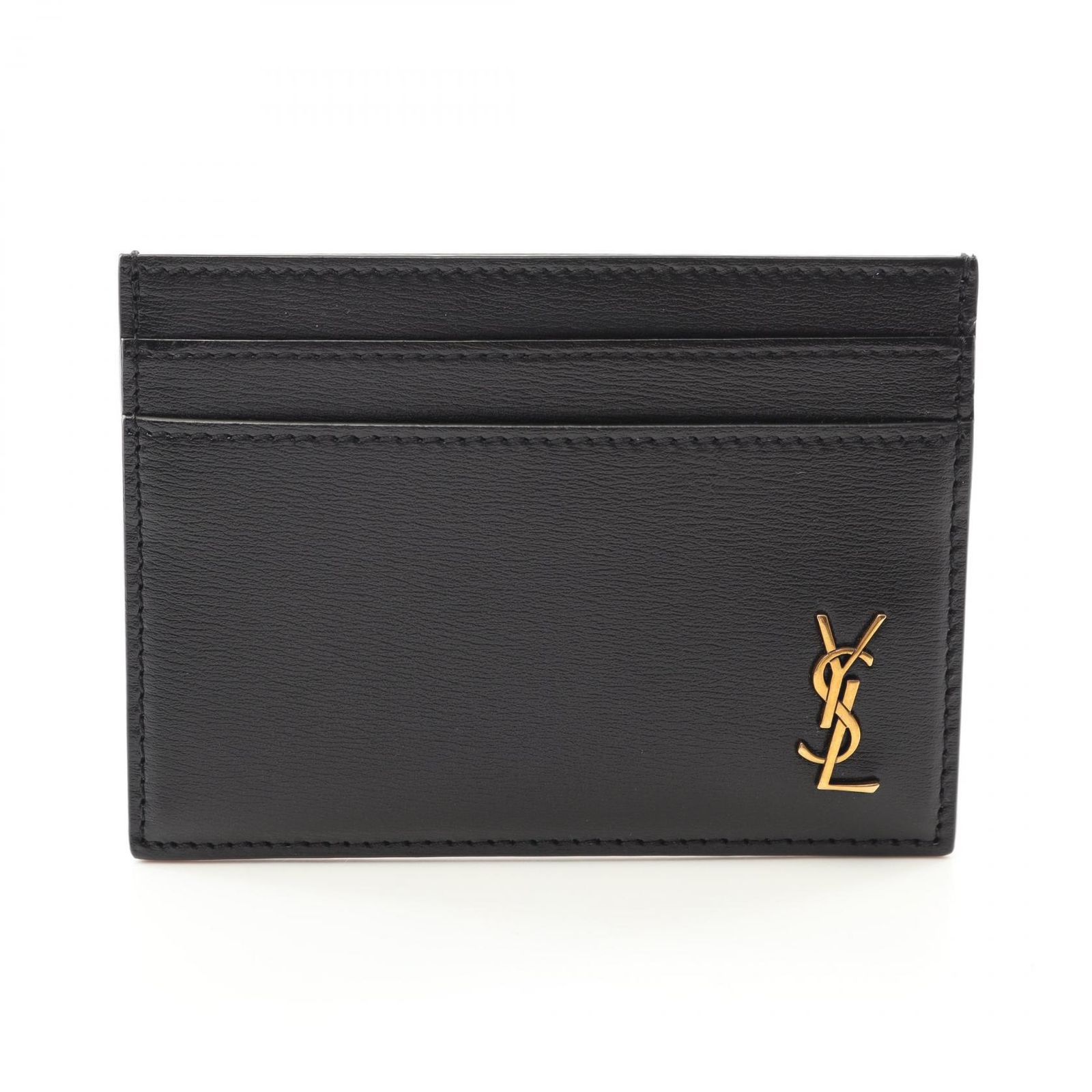 サンローラン SAINT LAURENT カードケース タイニー カサンドラ 60760302G0W1000 ブラック レザー カードケース メンズ