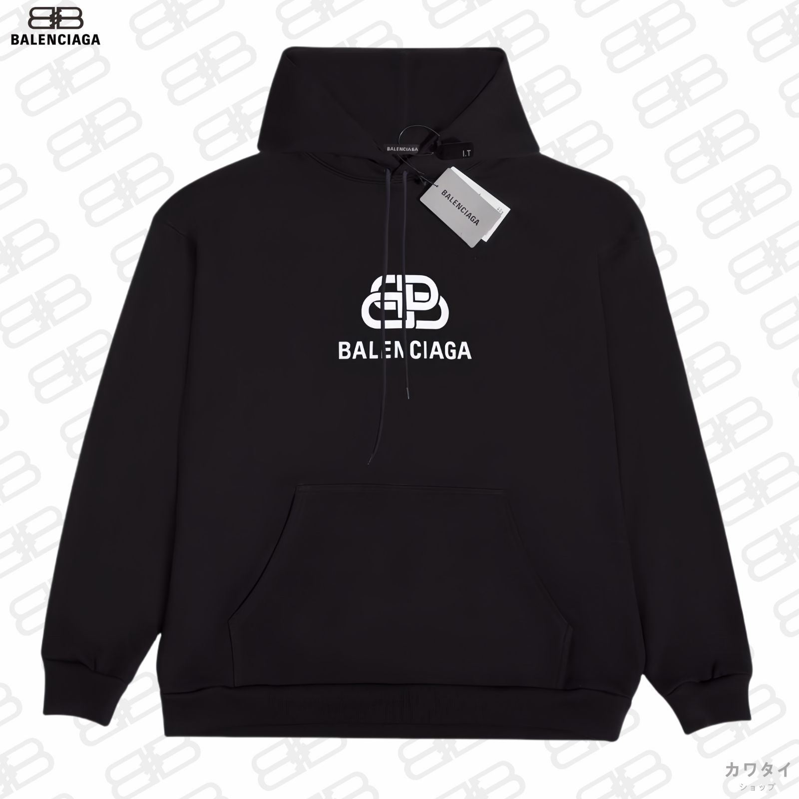 Balenciaga バレンシアガ Unisex フード付き スウェットシャツ ブラック