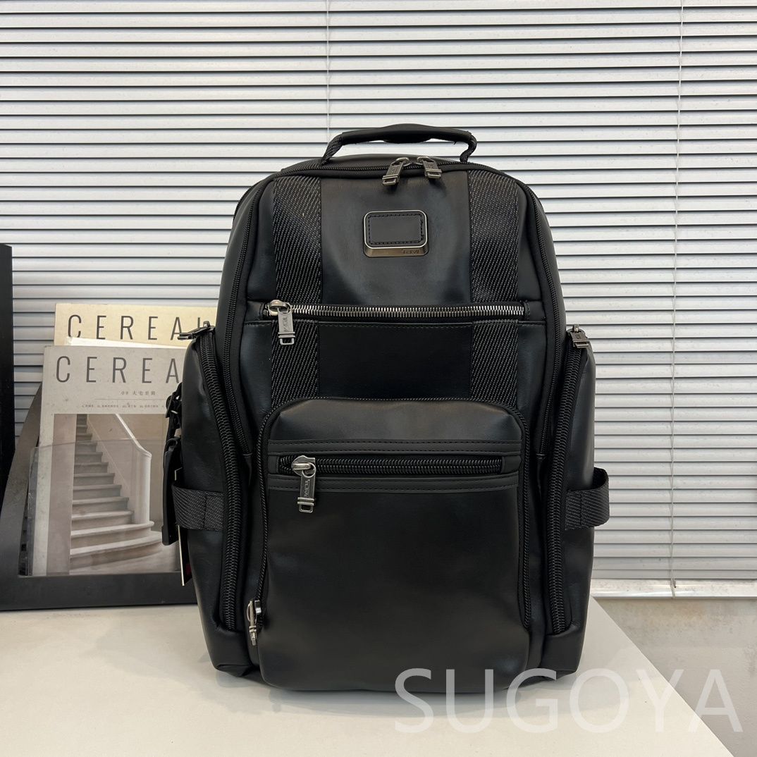 新品未使用 TUMI シェパードデラックス ファイバーレザー ブリーフパック メンズバッグ リュック バッグパック ビジネスバッグ ビジネスリュック  大容量 通勤 通学 出張 旅行 日常用 おしゃれ ブラック - メルカリ