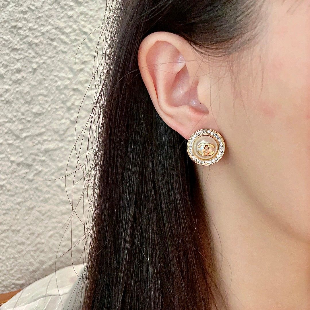 CHANEL ヴィンテージ チェーン パールピアス