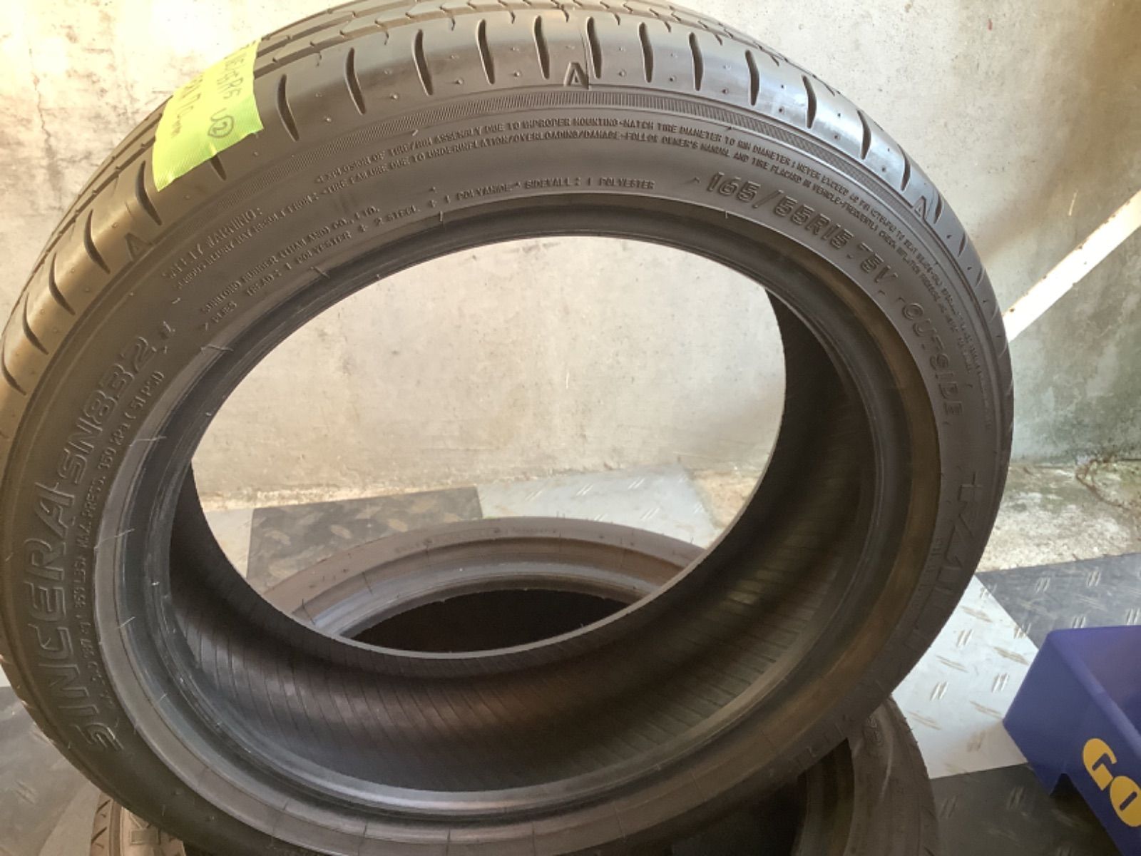 ［送料込み］165/55R15 FALKEN SINCERA SN832i ファルケン シンセラ　中古タイヤ2本セット