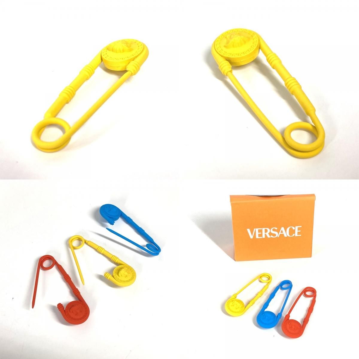◆NEW◆VERSACE◆ セーフティピン メドゥーサ ブローチ Versace Medusa Safety Pin Brooch | Saks Fifth Avenue