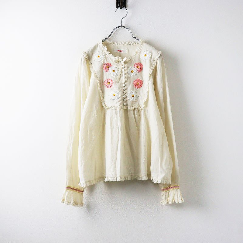 2021AW ピンクハウス PINK HOUSE まんまるコスモスモチーフブラウス