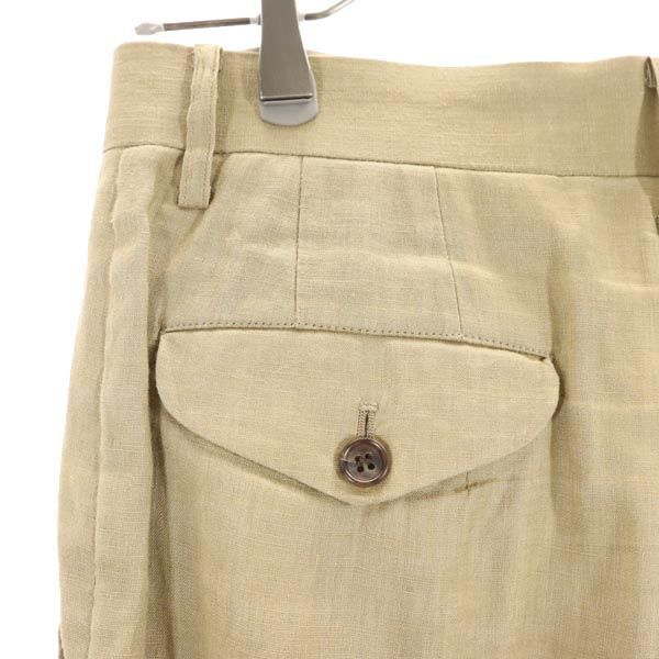 ジュンヤワタナベ 2007年 コムデギャルソン リネン ワイドパンツ SS 茶