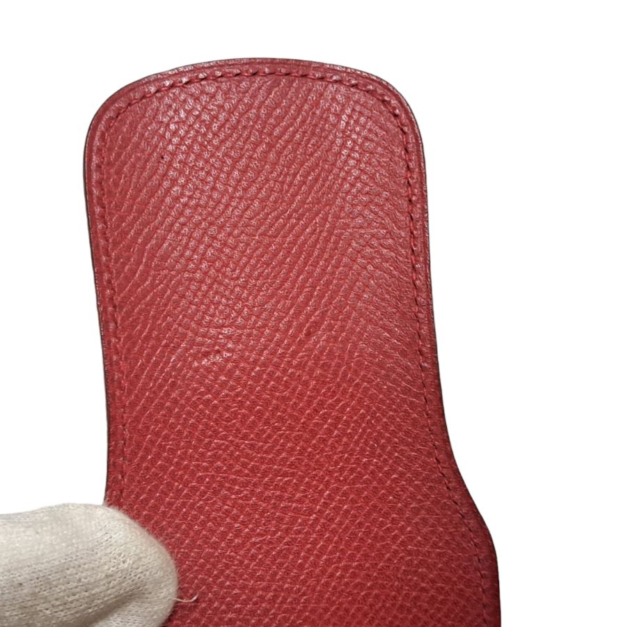 エルメス ペンケース 型押し レザー メドール スタッズ付き