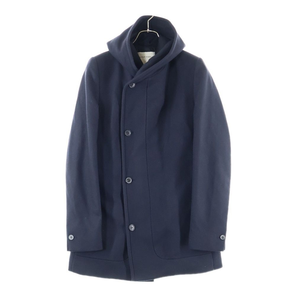 STEPHAN SCHNEIDER ステファンシュナイダー フーデッドウールコート ネイビー