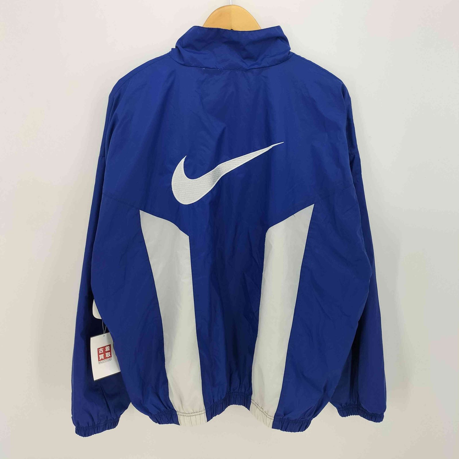 90s 白タグ NIKE ナイキ ナイロンジャケット スウッシュ刺繍ロゴ ナイキ NIKE 90S 白タグ スウッシュ 刺繍 ジップアップ ナイロン