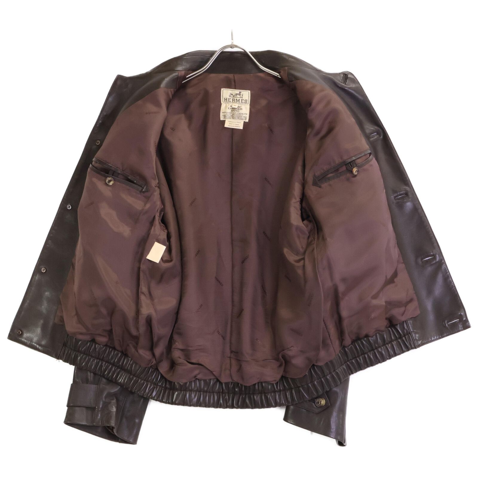 HERMES エルメス フランス製 AGNEAU LAMBSKIN ANINO ラムスキン