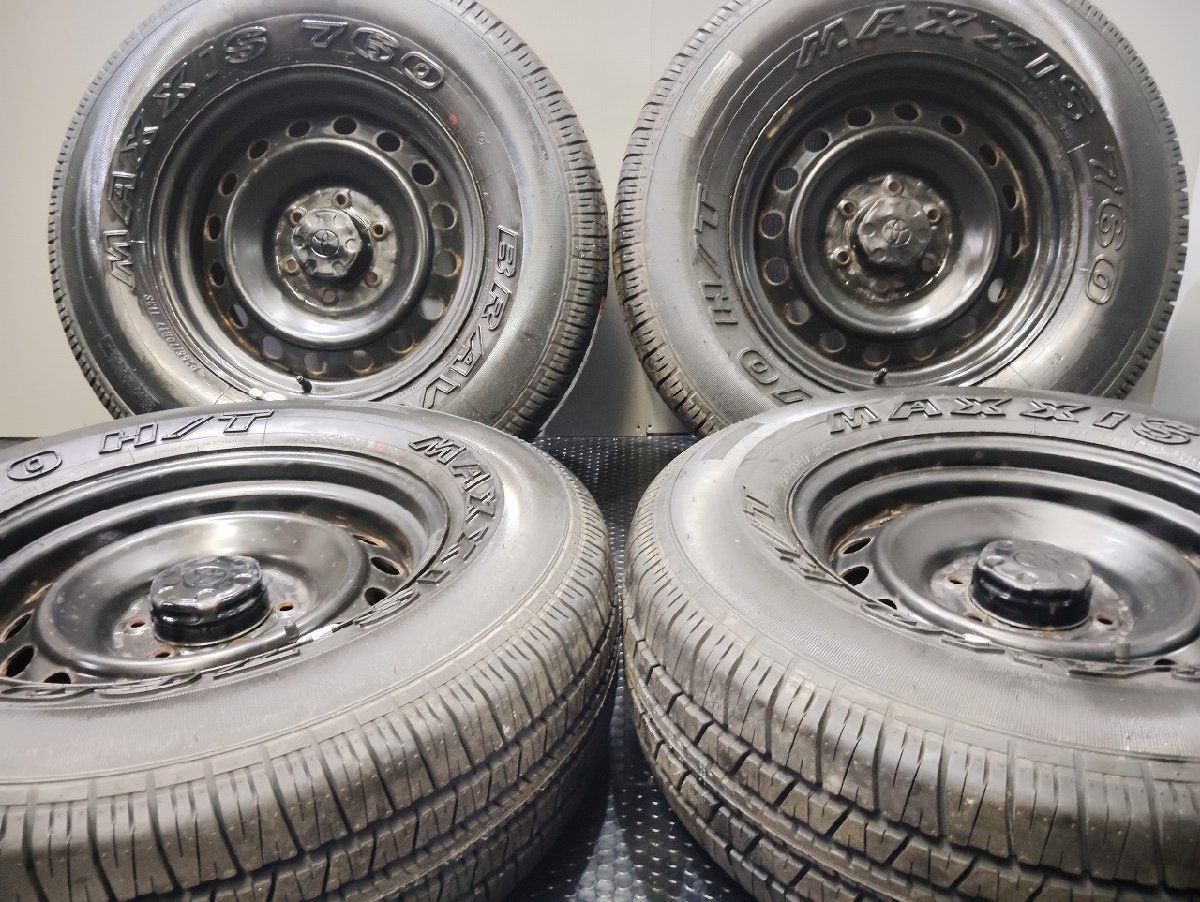 タイヤ バランス調整済 MAXXIS HT-760 BRAVO 265 70R17 夏タイヤ トヨタ FJクルーザー 純正ホイール 17インチ 7.5J6HPCD139.7 15 23年製 VTI253