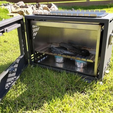 【 DAN+RoII】 [AZW35] 炭火を目で愉しみ コンロとして調理も出来る「あなただけの暖炉」 PLUS MANIA プラスマニア