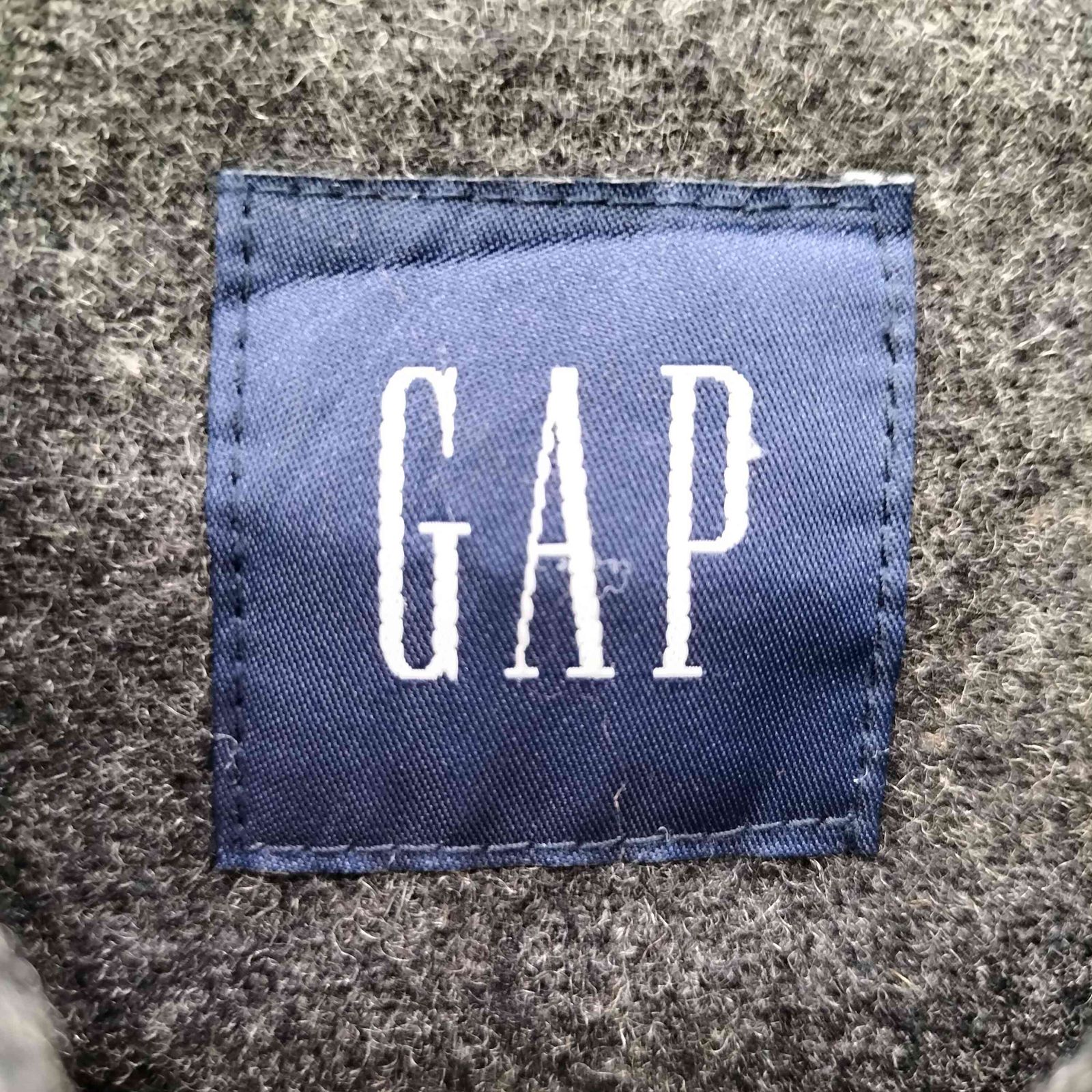 ギャップ Gap 00s OLD 裏地キルティング ウール ジップアップ
