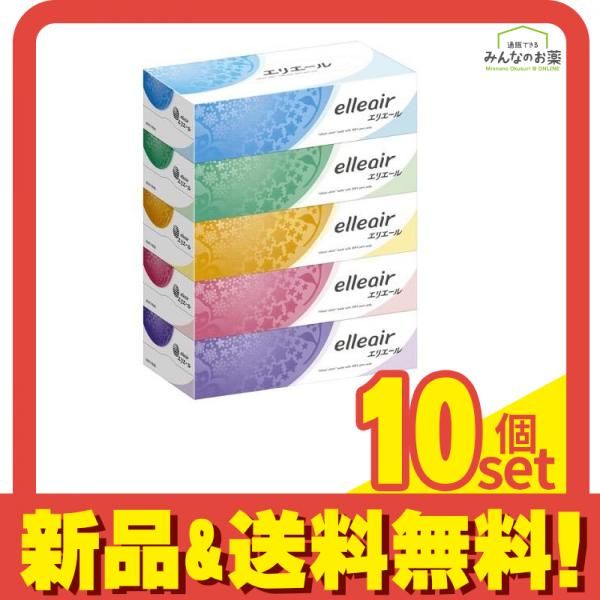 エリエール ティシュー 360枚 180組 5箱 10個セット