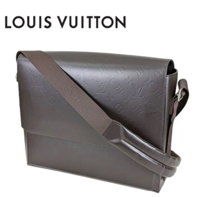 ★☆★オープニング価格★☆★　レア【美品】LOUIS VUITTON ルイヴィトン　M46570　グラセ フォンジー　ショルダーバッグ　ビジネスバッグ　モノグラム・グラセ　ダークブラウン　メンズ