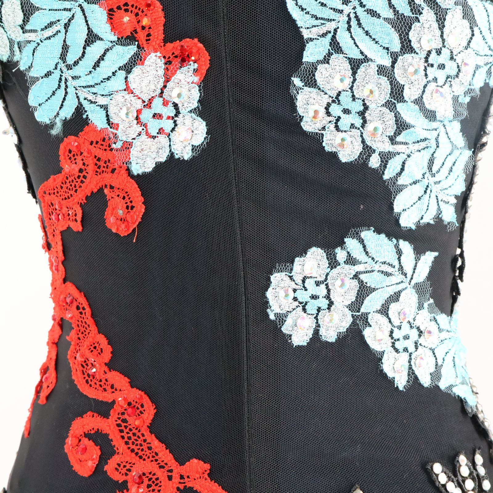 赤 フラワー刺繍 パーティードレス社交ダンス 楽天市場】レディース 社交ダンス衣装 刺繍 アップリケ サテン