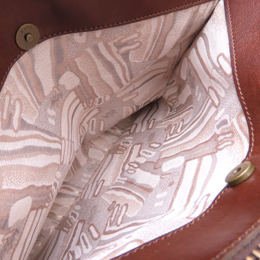 IBIZA イビサ トートバッグ レザー ブラウン レディース 352805 DECORATOM_COM_BR