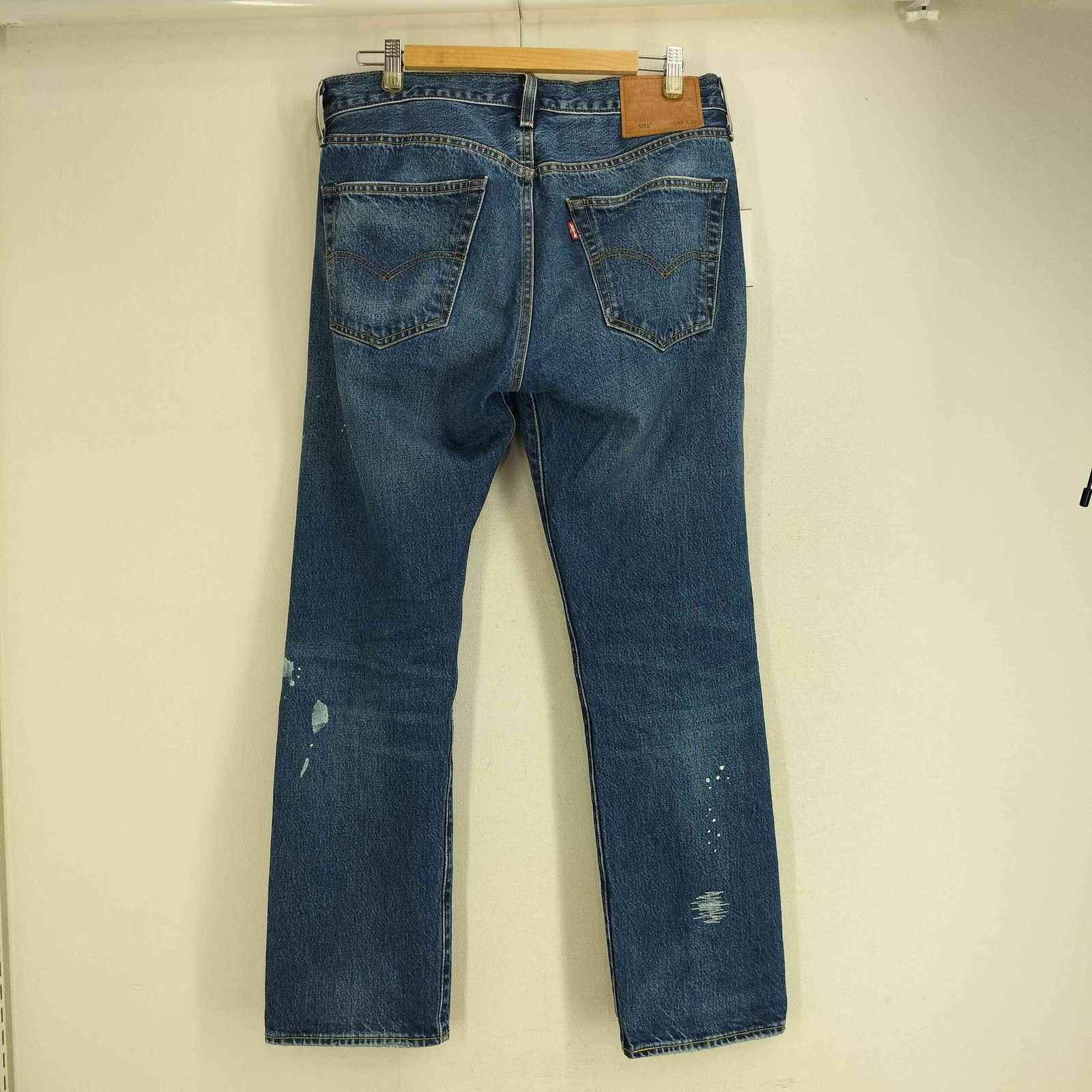 メンズ リーバイス Levis 別注 PREMIUM 501ペイント加工デニムパンツ 