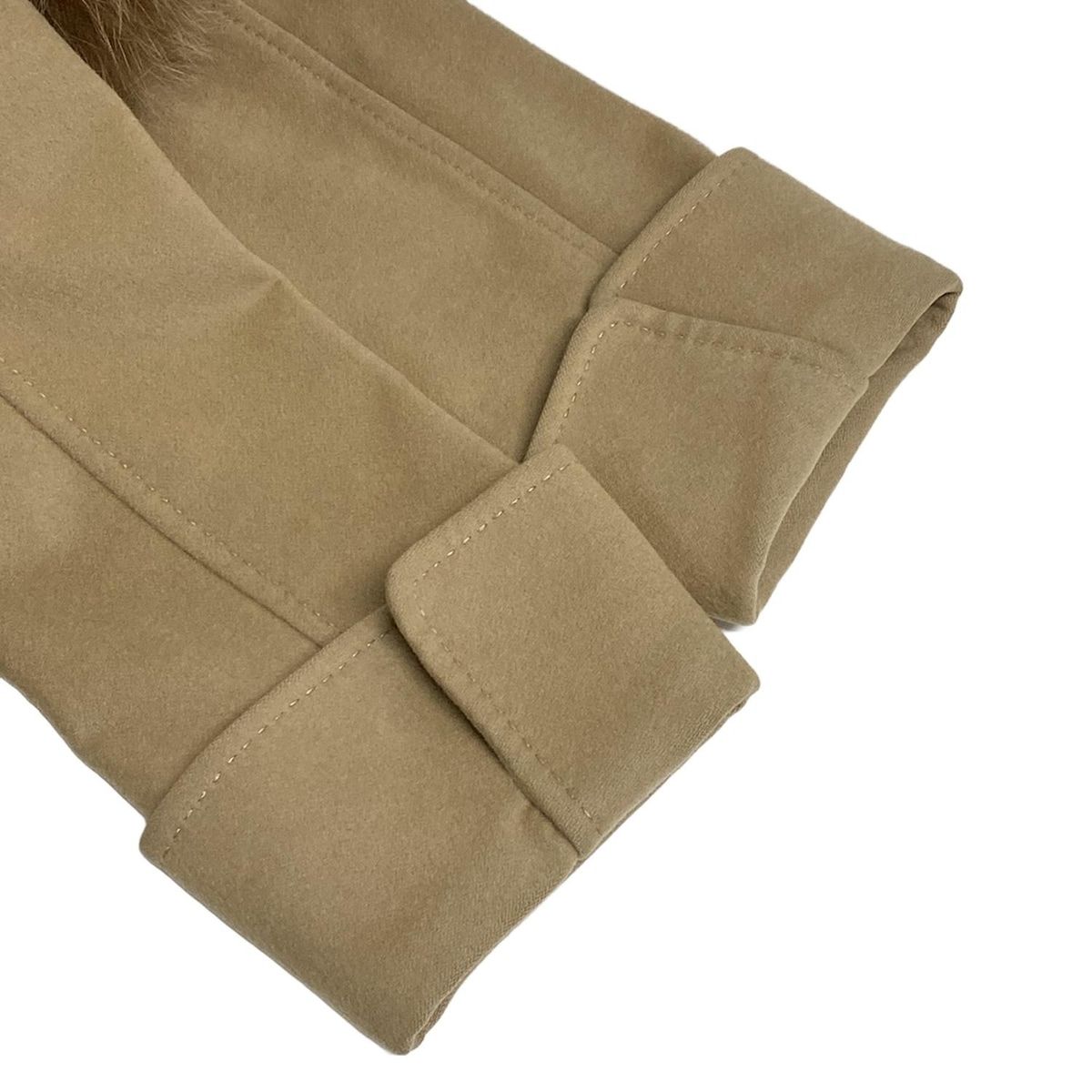 ベージュ×ブラウン 長袖