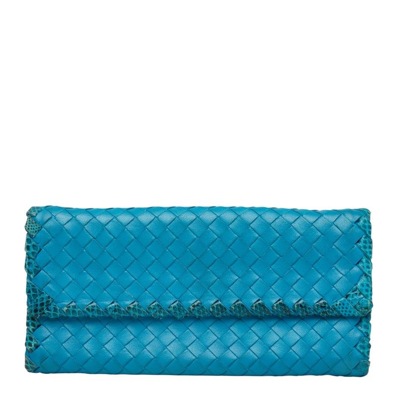 ボッテガヴェネタ イントレチャート ブルー レザー レディース BOTTEGAVENETA 1-0236227