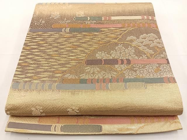 平和屋着物□西陣の名門織元 いづくら謹製 六通柄袋帯 唐織