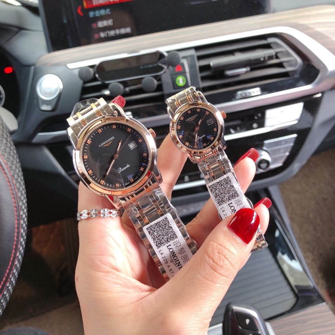 今日 Longines ロンジン 索伊米?系列 クラシック カップル 腕時計 セット-WTO輸入1