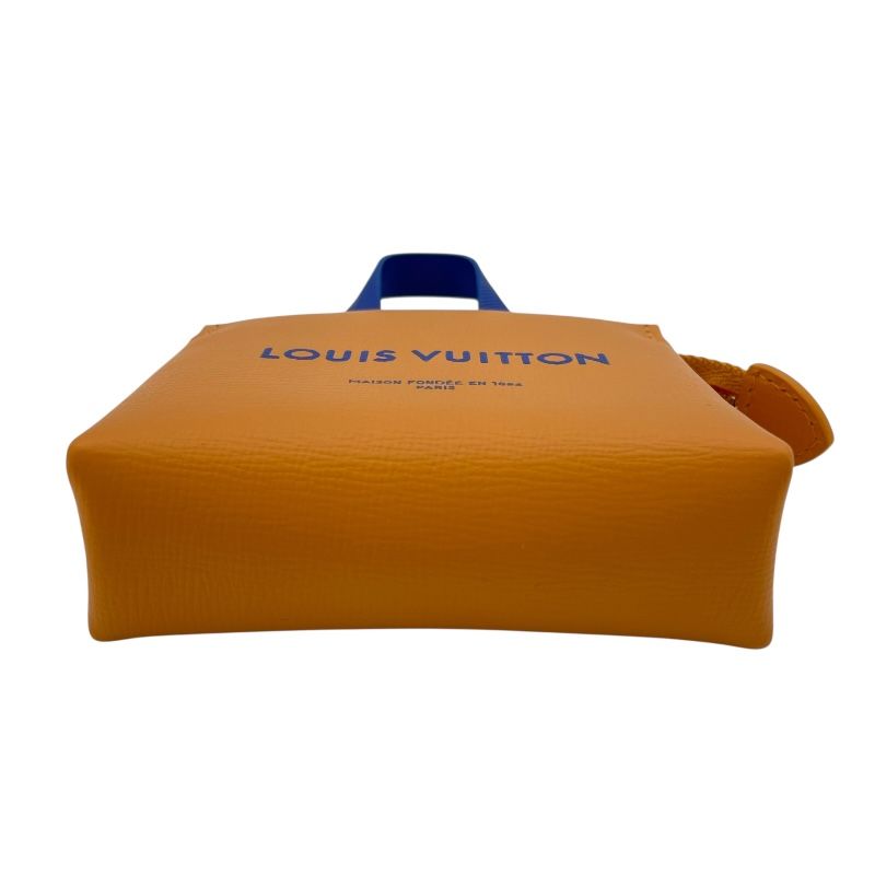  ルイ ヴィトン LOUIS VUITTON バッグチャーム･LV ミニ ショッパー M 02699 オレンジ レザー レディース チャーム その他 小物