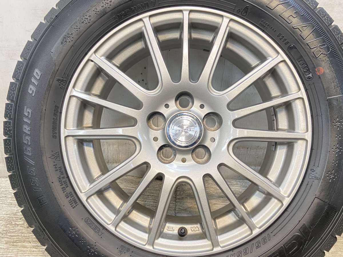 195|65R15 グッドイヤー アイスナビ 7 ラブリオン 15x6.0 43 100-5穴 タイヤ スタッドレスタイヤ ホイールセット 4本セット w15250929137 FFCRYSTALESIA_COM