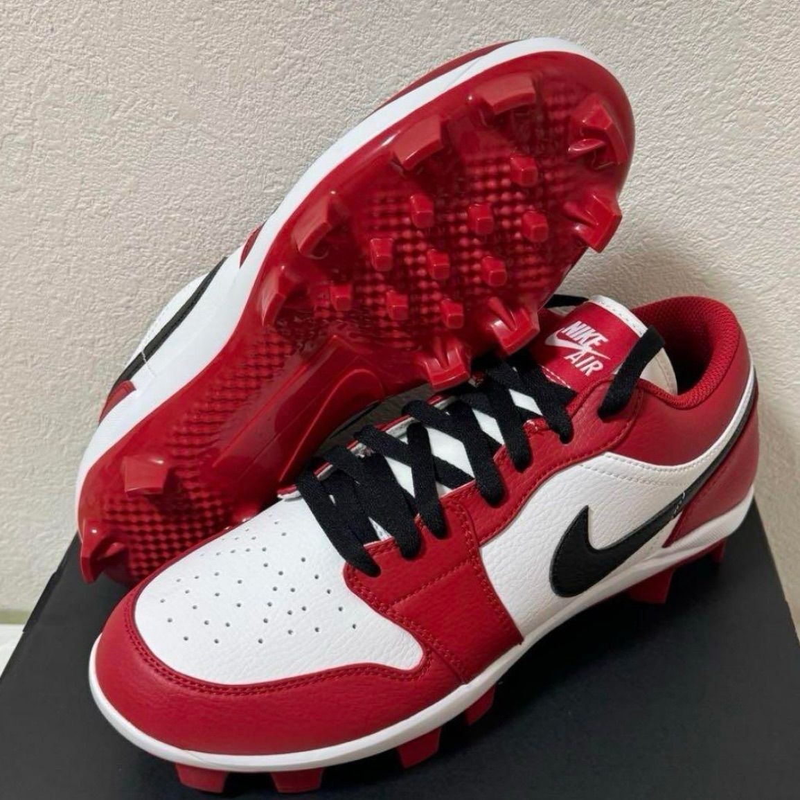 Jordan 1 RETRO MCS LOW 白×赤 スパイク ☆ NIKE ナイキ ジョーダン