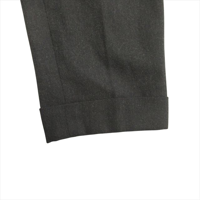 エルメス HERMES ウール パンツ スラックス ダブル タック 旧