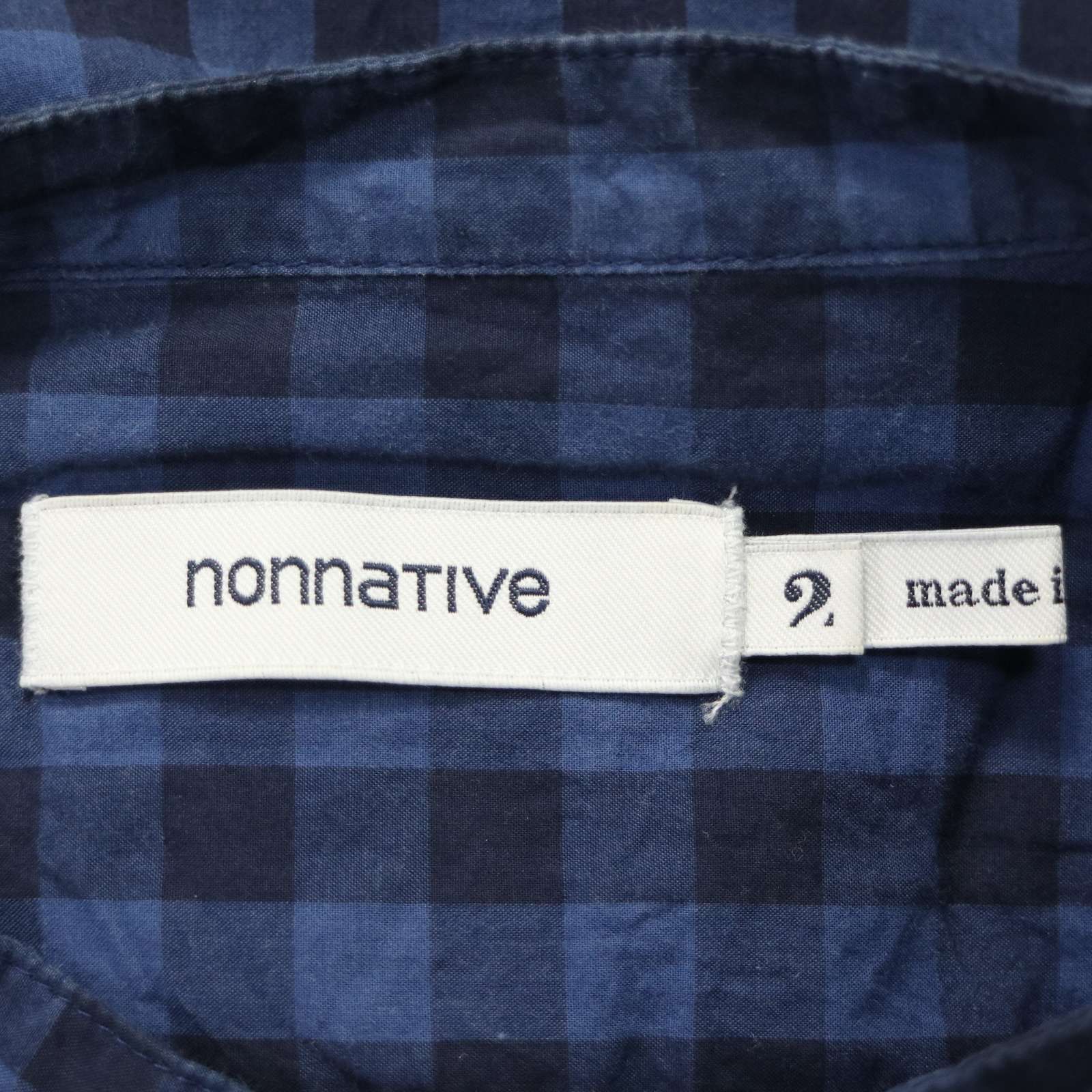 nonnative ノンネイティブ NN-S2720 春夏☆ 7分袖 ギンガムチェック 