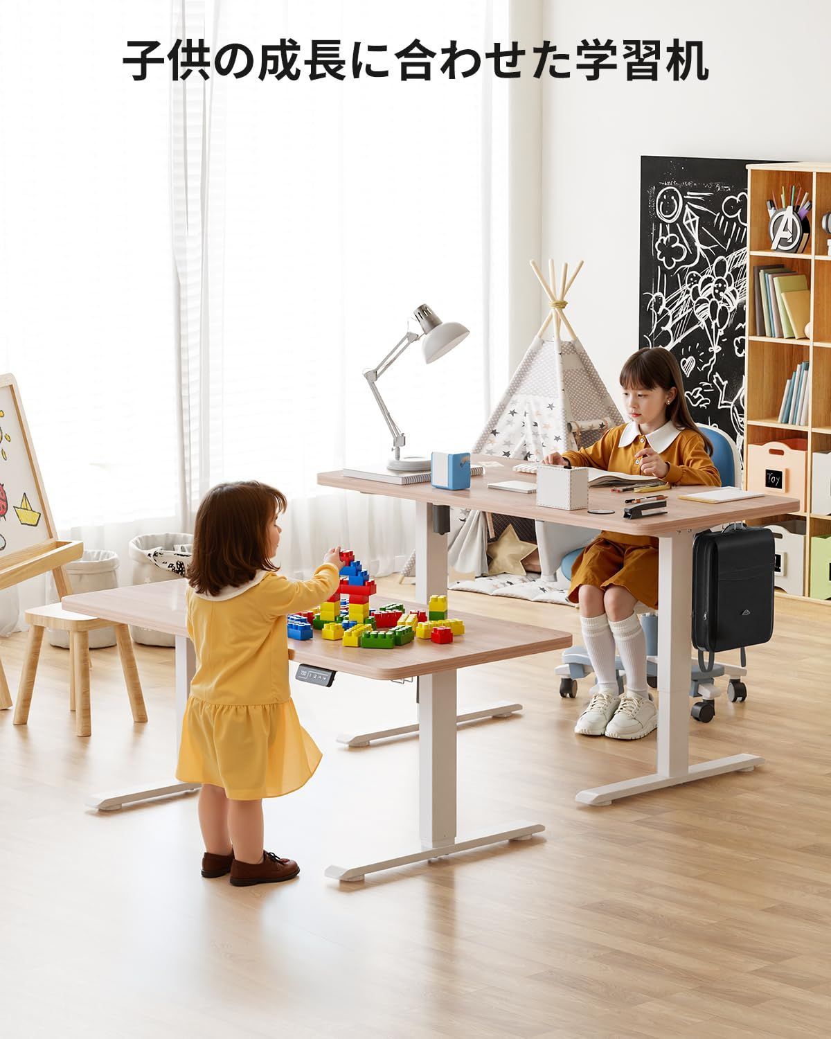 Anovara 昇降デスク 電動 昇降式デスク ローデスク 幅120cm 奥行60cm 高さ48-72cm 昇降式テーブル 上下昇降デスク キャスター付き ローテーブル 高さメモリー機能 障害検知 静音 檜木色 120cm