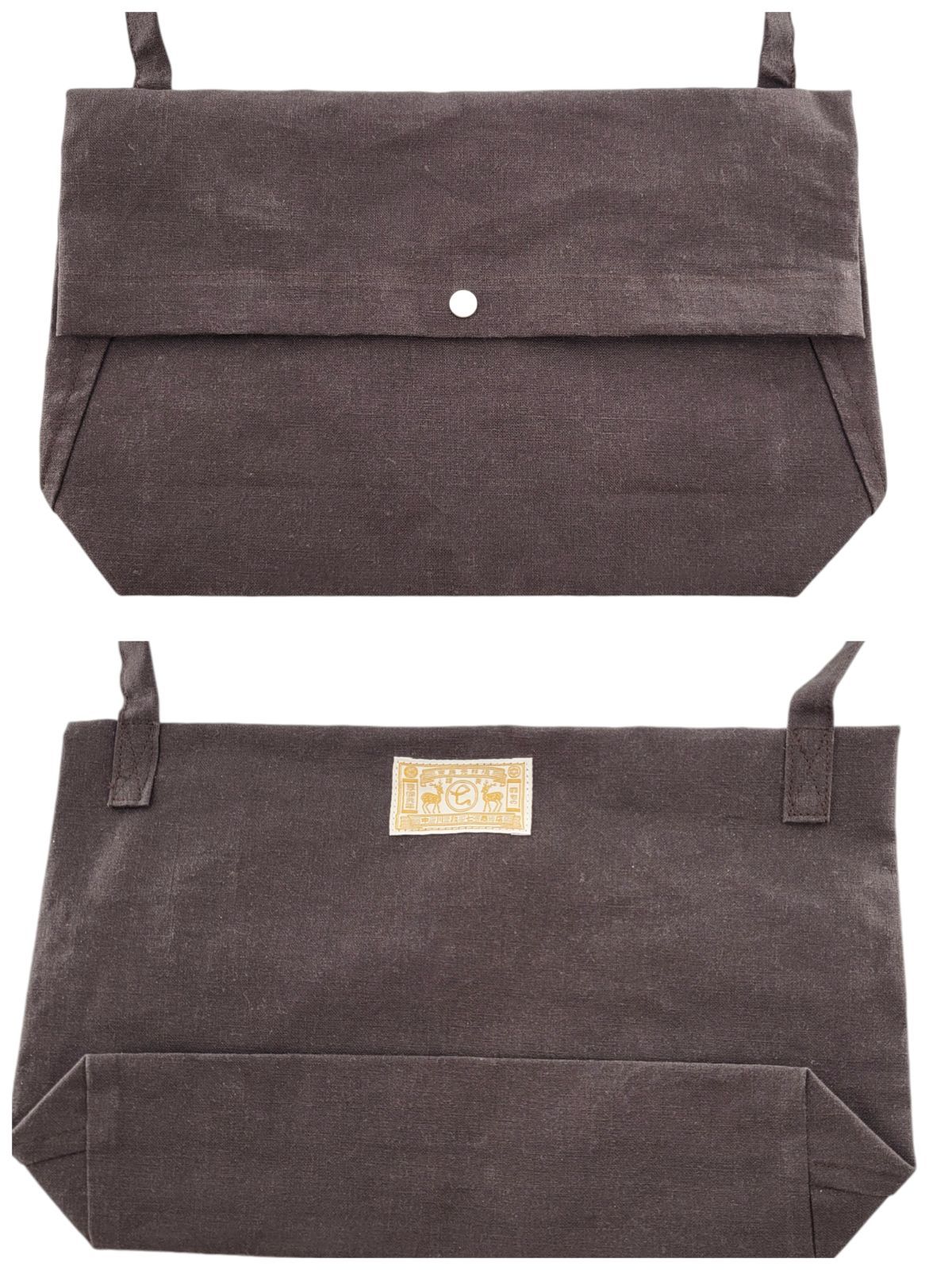 美品】中川政七商店 傘屋と作った撥水 麻ポシェット ショルダーバッグ