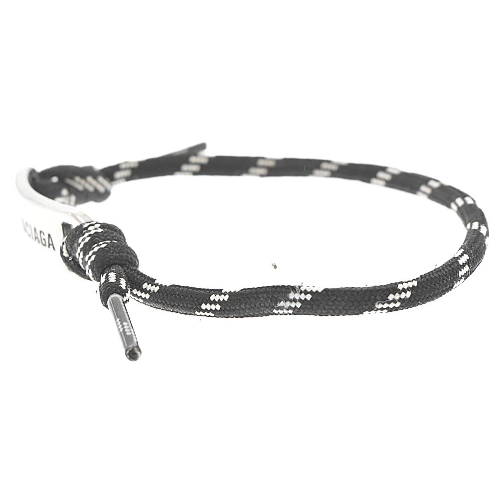 【関税込】BALENCIAGA◆ロゴプレート シューレース ブレスレット BALENCIAGA (バレンシアガ) ロゴプレートブレスレット シュー