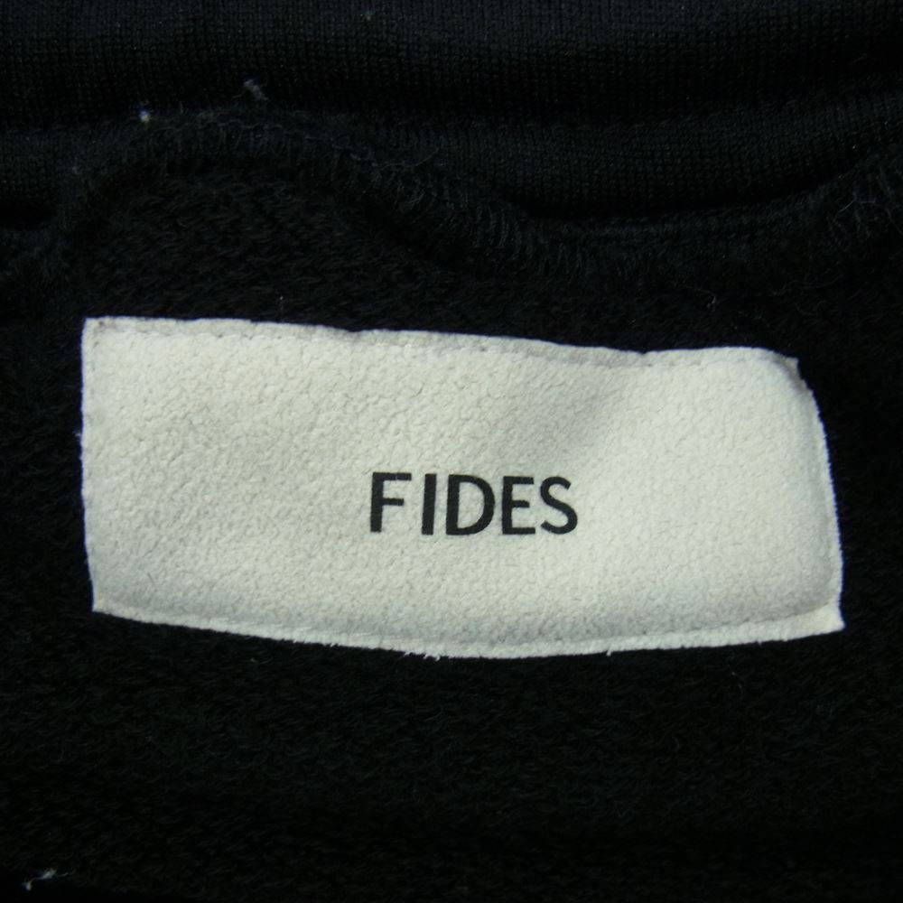 フィデス FIDES ワンポイント ロゴ  コットン ナイロン パンツ ブラック系 S