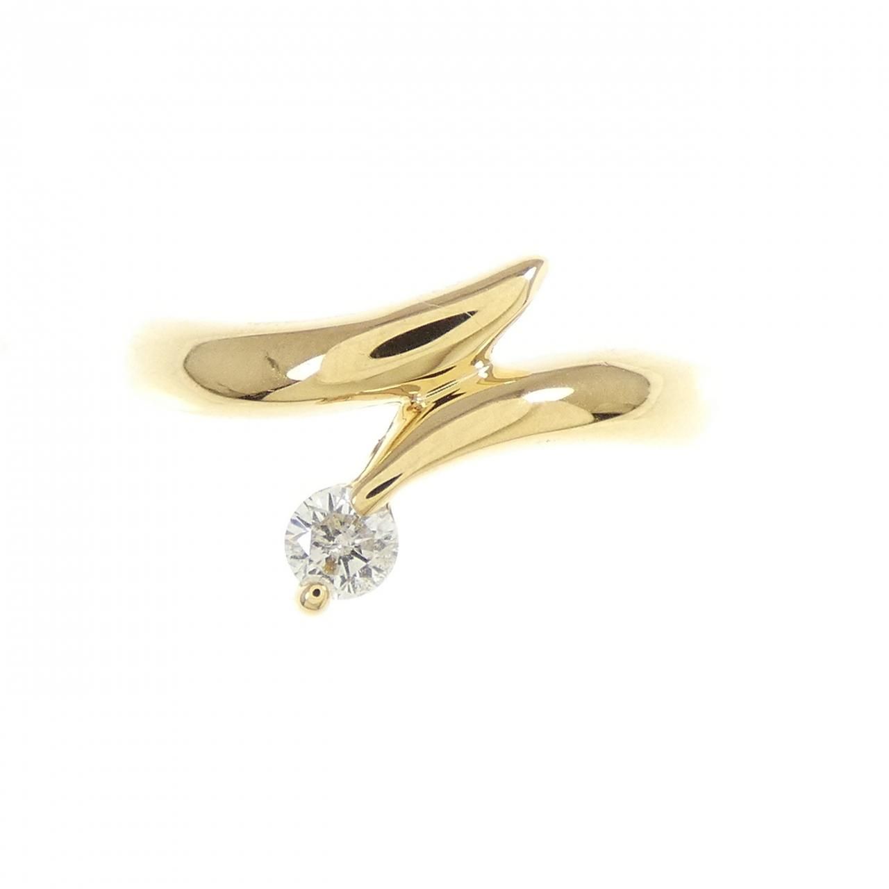 K18WG ダイヤモンド ピンキー リング 0.07ct 【ジュエリーNJ 