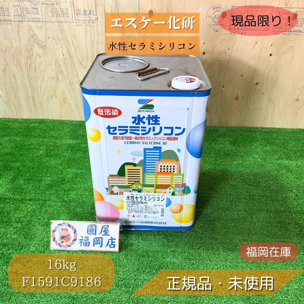 エスケー化研 水性セラミシリコン F1591C9186 コイメ 16kg 缶