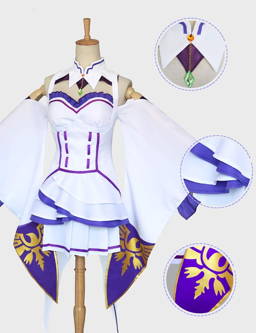 三分妄想 コスプレ Re：ゼロから始める異世界生活 エミリア ウィッグ
