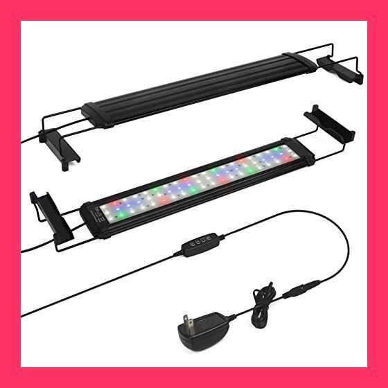 スタッフおすすめ！】水槽 ライト タイマー付き LEDライト60個 四色 3