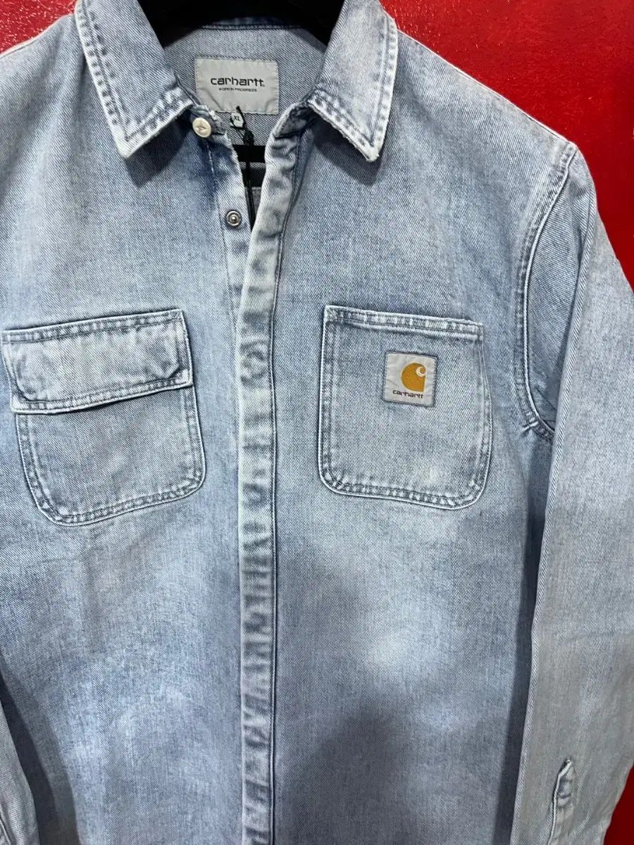 Carhartt(カーハート) wip 青 ウォッシング デニム シャツ