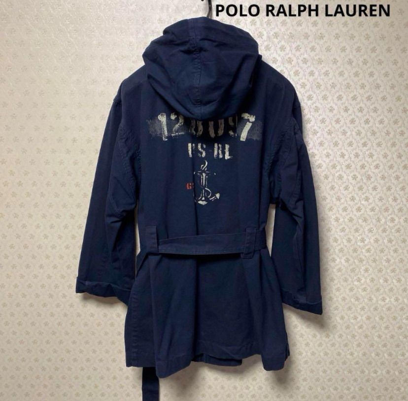 ♥品 ポロラルフローレン レディース フード付ゆったりジャケット M ネイビー