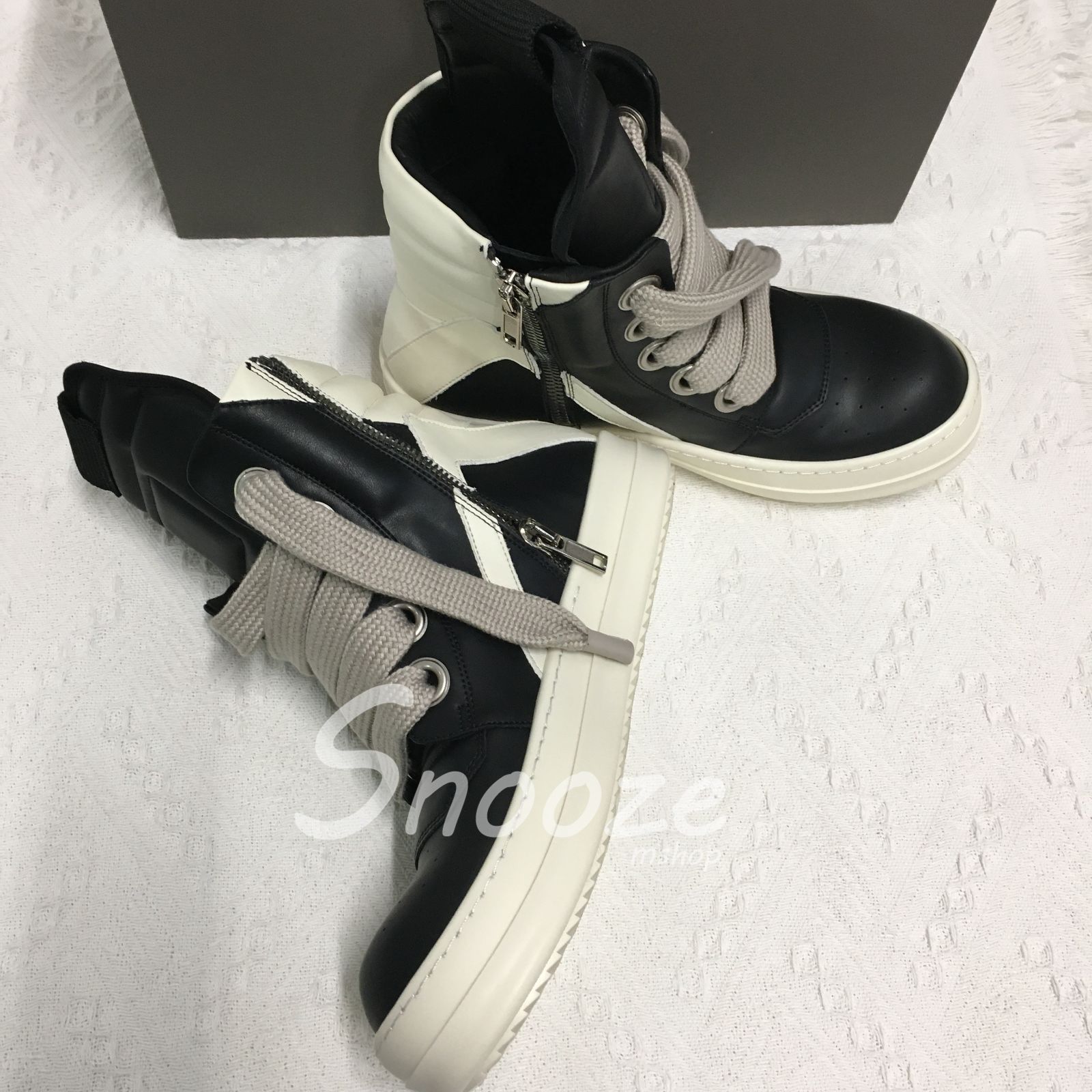 Rick Owens Geobasket ジオバスケット ジャンボレース 28cm Rick Owens Geobasket ジオバスケット ジャンボレース 28cm