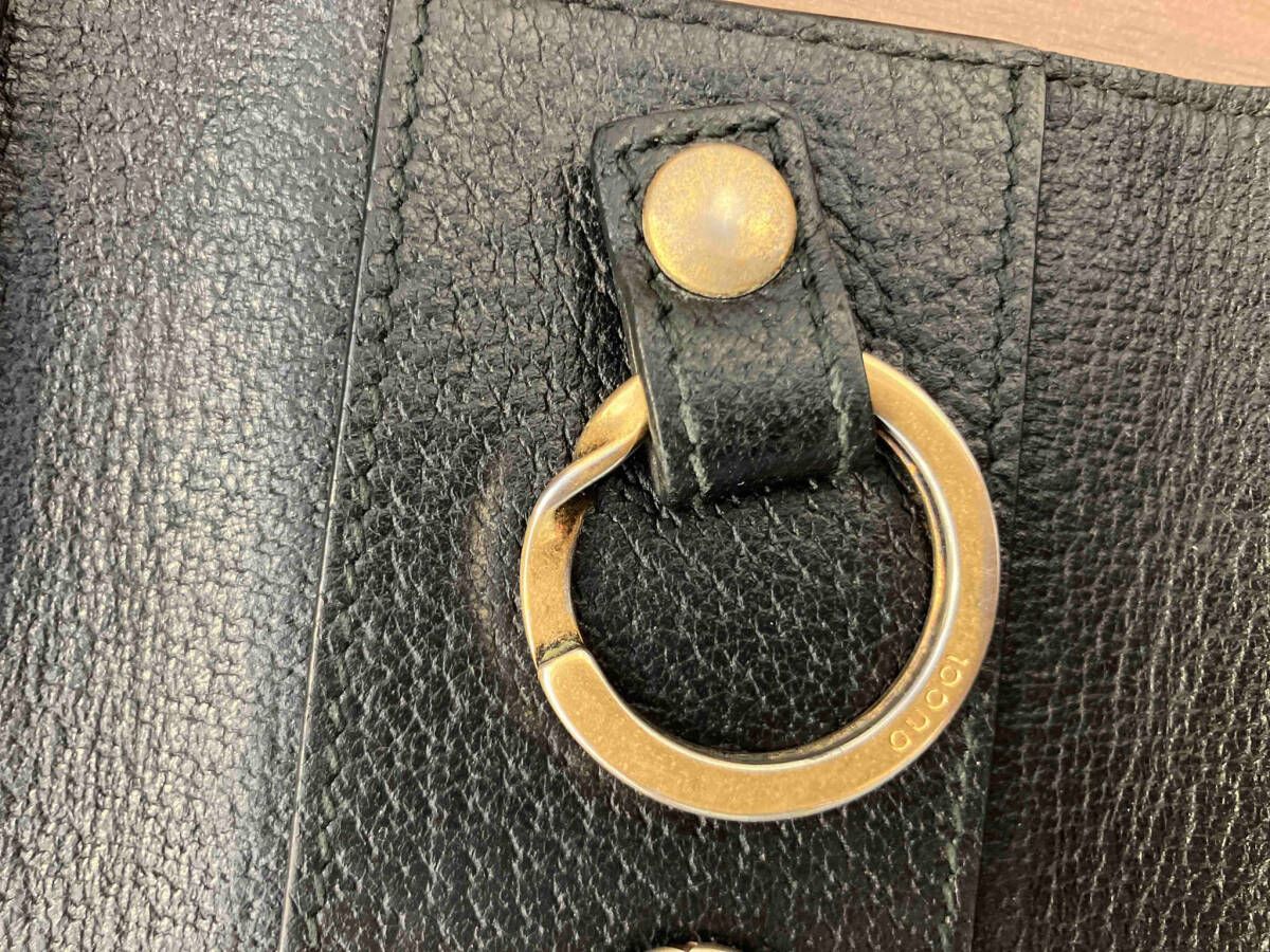 GUCCI グッチ 435297 シェリーライン 6連 キーケース レザー ブラック