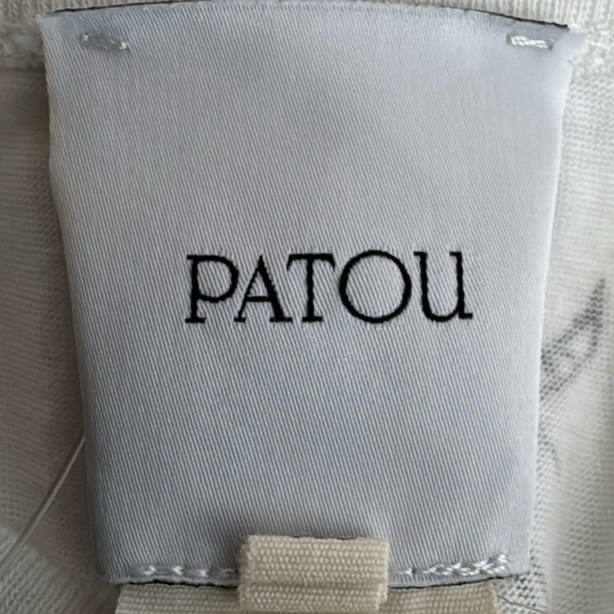 美品 PATOU ベージュ 半袖Tシャツ Lサイズ ベージュ系 PATOU(パトゥ) Tシャツ・カットソー(レディース