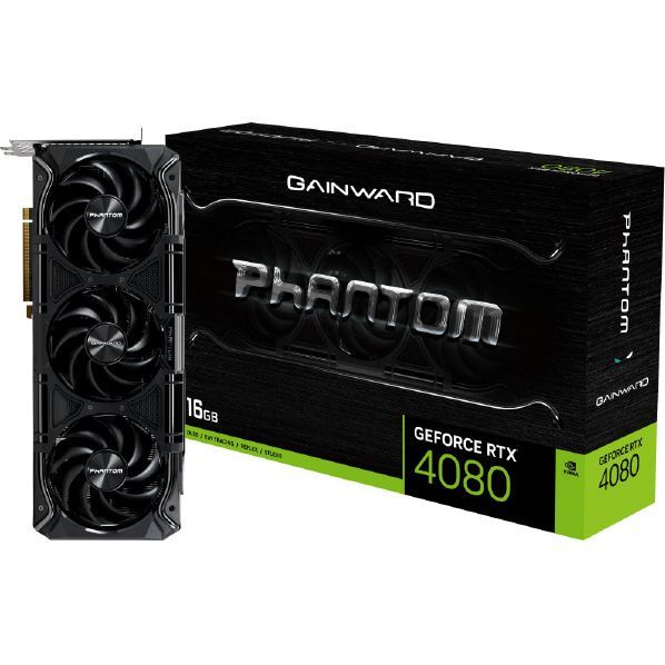 【11917】グラフィックボード GeForce RTX 4080 Phantom 	GAINWARD NED4080019T21030PG パッケージ色あせ　あり