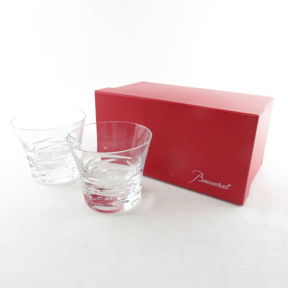 Baccarat バカラ 2012年 ローラ タンブラー 2客 クリスタル ペア ロックグラス ファッション SY8611D