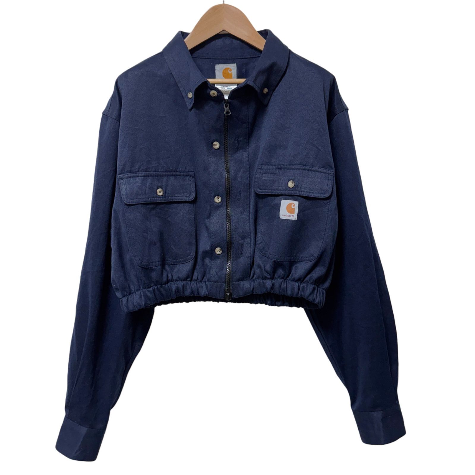 Carhartt デニムジャケット クロップド丈 インディゴ Carhartt デニムジャケット クロップド丈 インディゴ - メルカリ