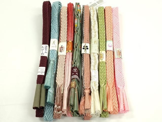 平和屋本店 夏物 和装小物 帯締め10本セット 藤三郎紐など CXAA0374s5