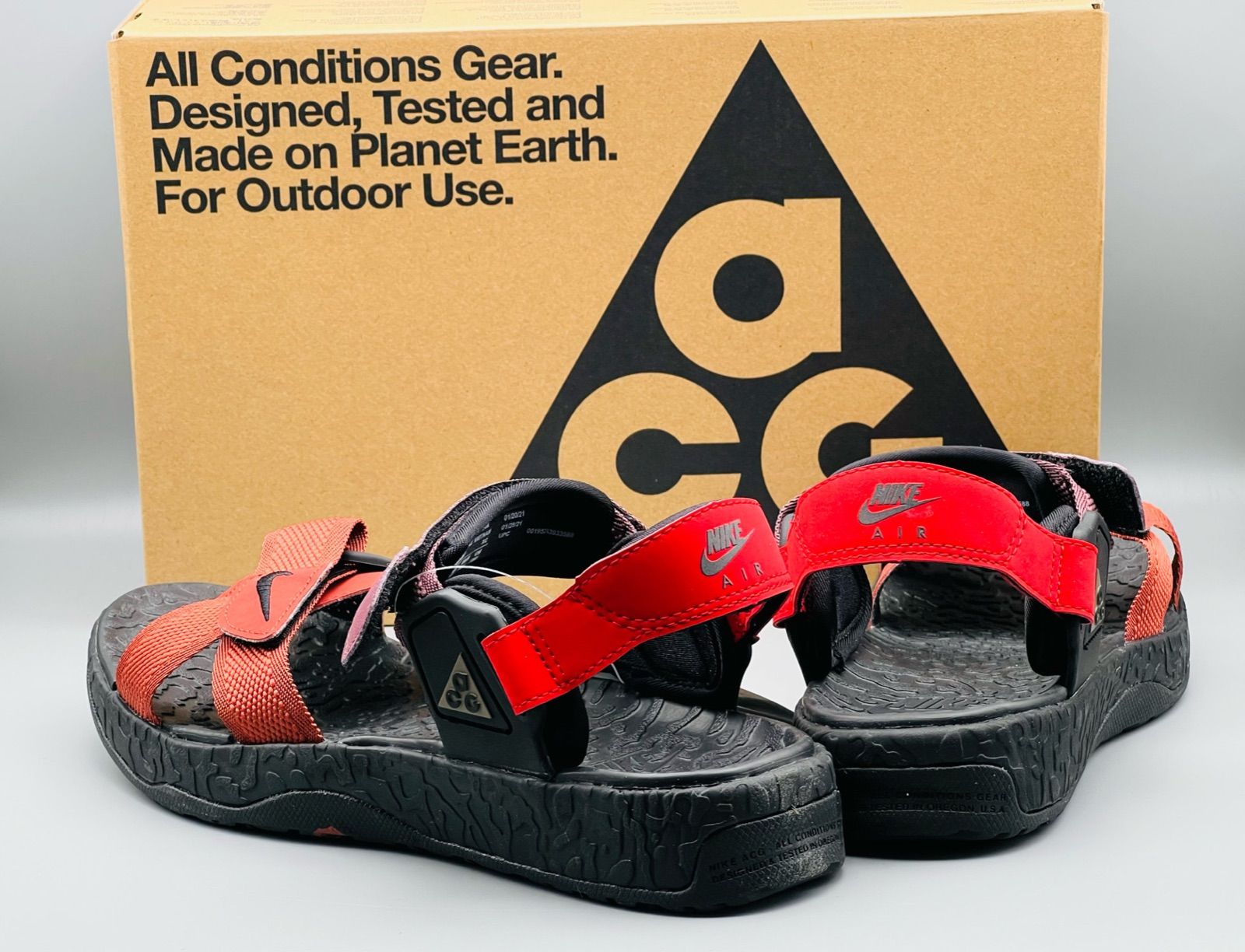 NIKE ACG AIR DESCHUTZ 赤 ナイキ エアデシューツ サンダル