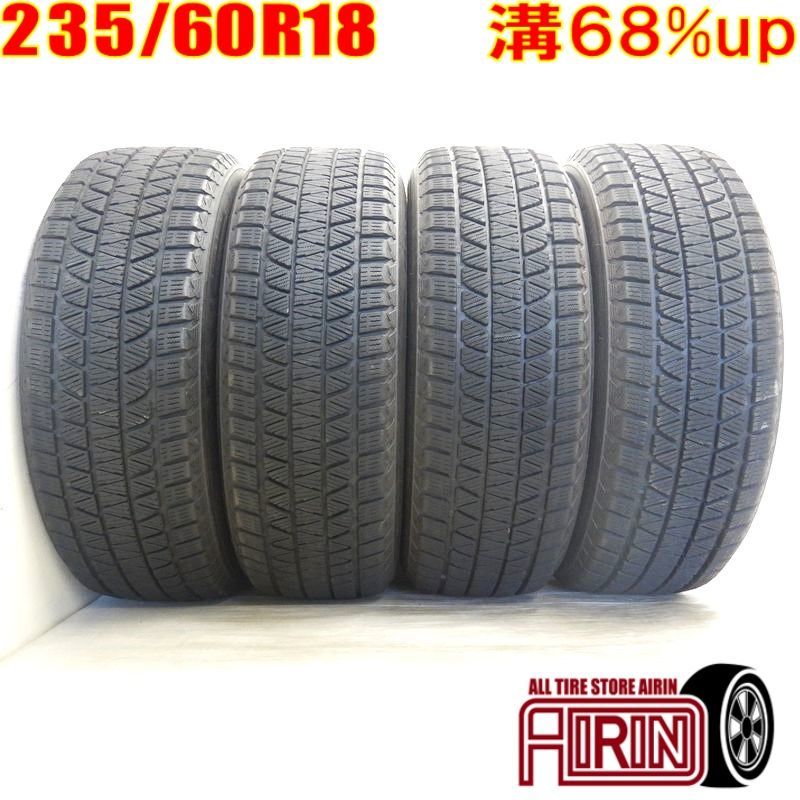 中古 235/60R18 BRIDGESTONE BLIZZAK DM-V3 4本 スタッドレスタイヤ 