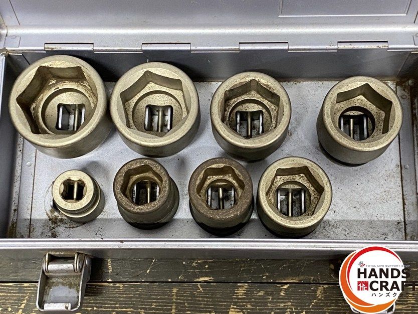 品 TONE トネ 型式不明 ソケットセット 8サイズセット 22 24 27 32 35 36 41 46 ケース入
